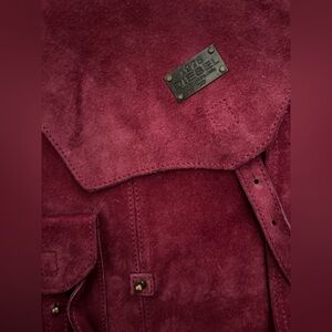 Vintage Diesel 1978 Line Utilitarian/Military Style Pink Suede Crossbody Bag